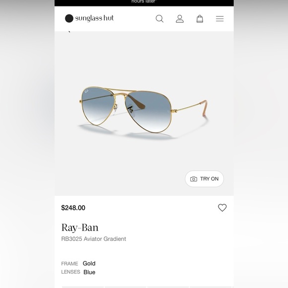 Ray-Ban Accessories - Rayban Aviator Gradient